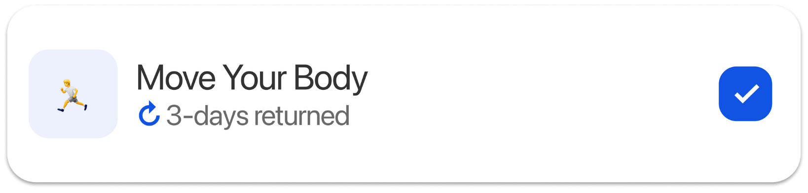 Move Your Body habit card